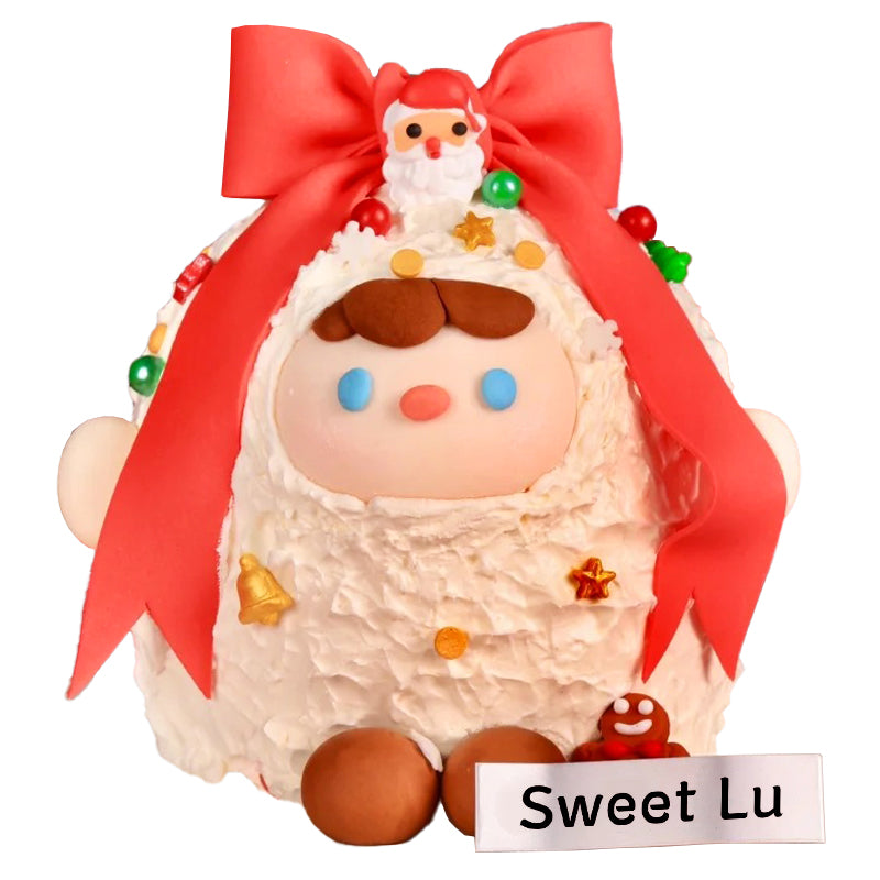 Pink Christmas tree doll