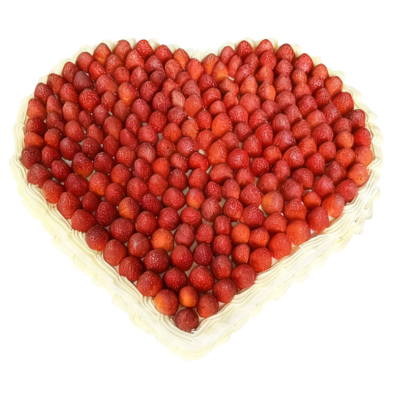 ❤️ Heart-Shaped Strawberry Table Cake