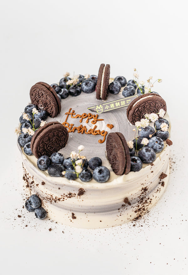 Oreo Blueberry Cake 奥利奥蓝莓生日蛋糕