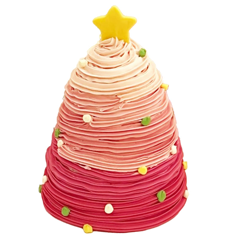 Pink gradient Christmas tree