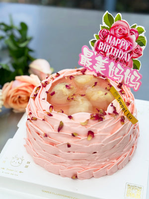 [Mother's Day] Lychee & Rose Cake