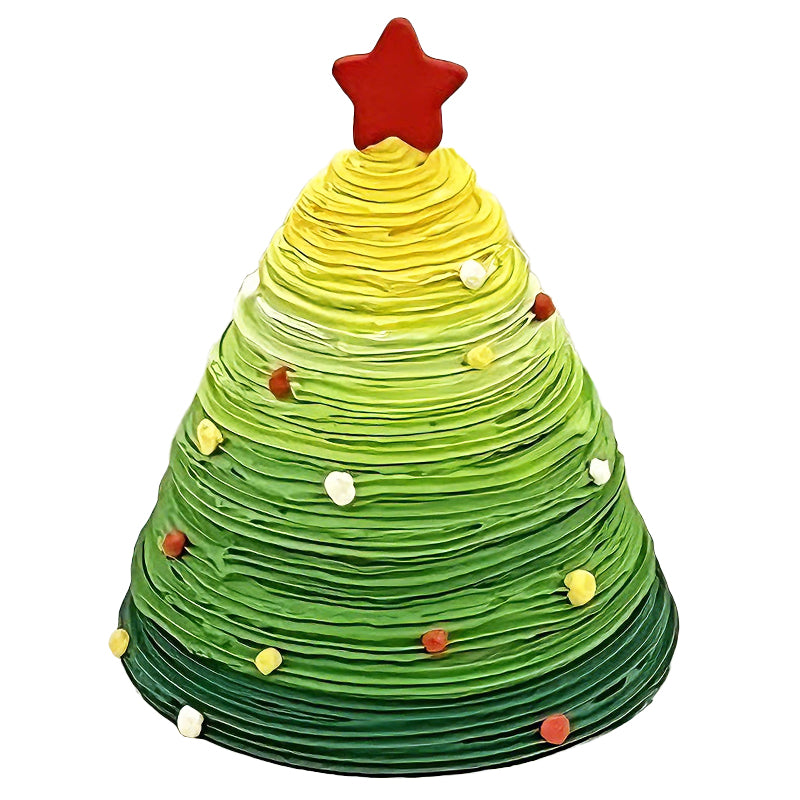 Green gradient Christmas tree