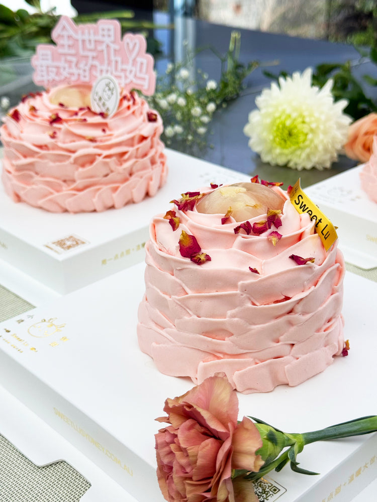 [Mother's Day] Lychee & Rose Cake