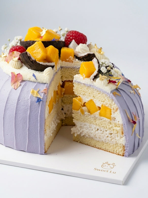 [MiniCake]Mango Coconut & Rice Pudding Cake 芒果椰子大米蛋糕