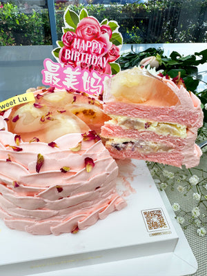 [Mother's Day] Lychee & Rose Cake