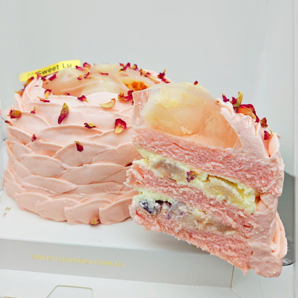 [Mother's Day] Lychee & Rose Cake