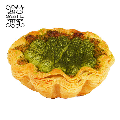 Rich Matcha Floral Tart