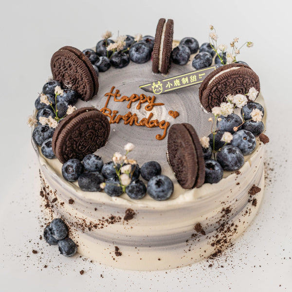 Oreo Blueberry Cake 奥利奥蓝莓生日蛋糕