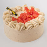 Earl Grey Milk Tea Lava Cake with Grapefruit